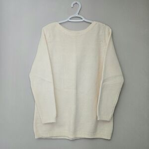 Joe Fresh Cream Women's Crew Neck‎ Sweater